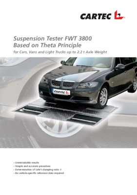 Suspension Tester - FWT 3800