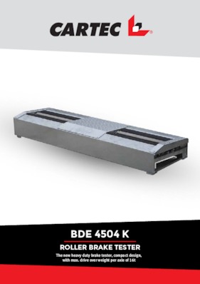 Roller brake tester - BDE 4504